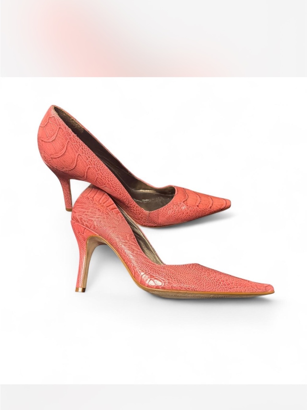 ANTONIO MELANI Coral Textured Pointed-Toe Stiletto Pumps